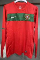 Portugal Home Long Sleeve Retro Player 1:1 Quality Soccer Jersey 2010 Portugal Home Long Sleeve Retro Player 1:1 Quality Soccer Jersey 2010