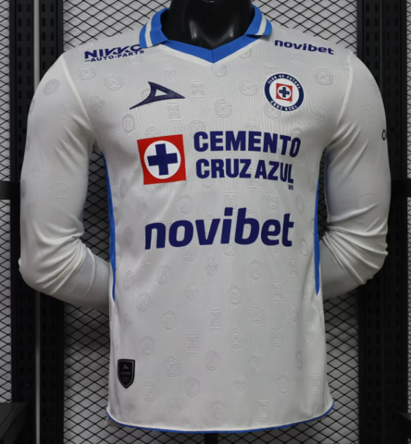 Cruz Azul Away Long Sleeve Player 1:1 Quality Soccer Jersey 26/27