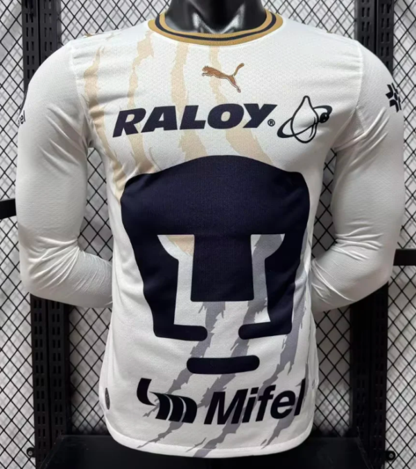 Pumas Home Long Sleeve Player 1:1 Quality Soccer Jersey 26/27