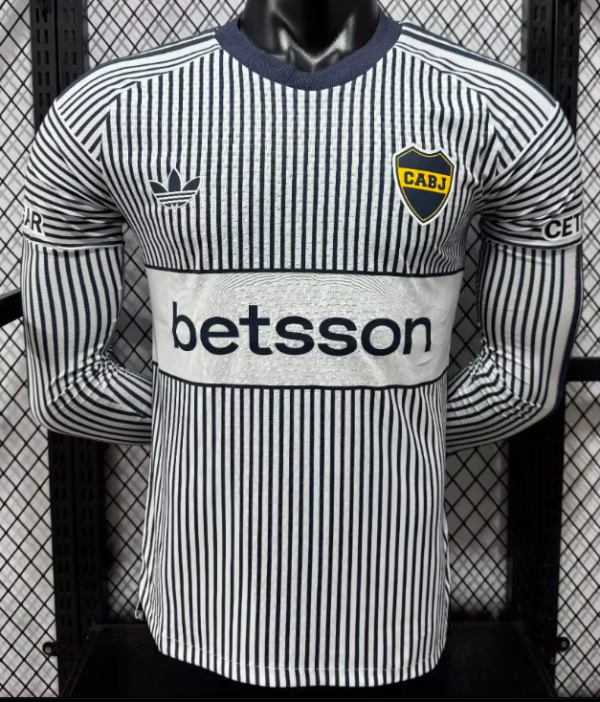 Boca Away Long Sleeve Player 1:1 Quality Soccer Jersey 26/27