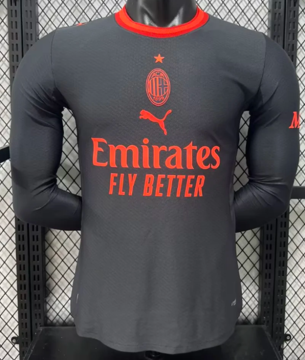 AC Milan Third Away Long Sleeve Player 1:1 Quality Soccer Jersey 26/27