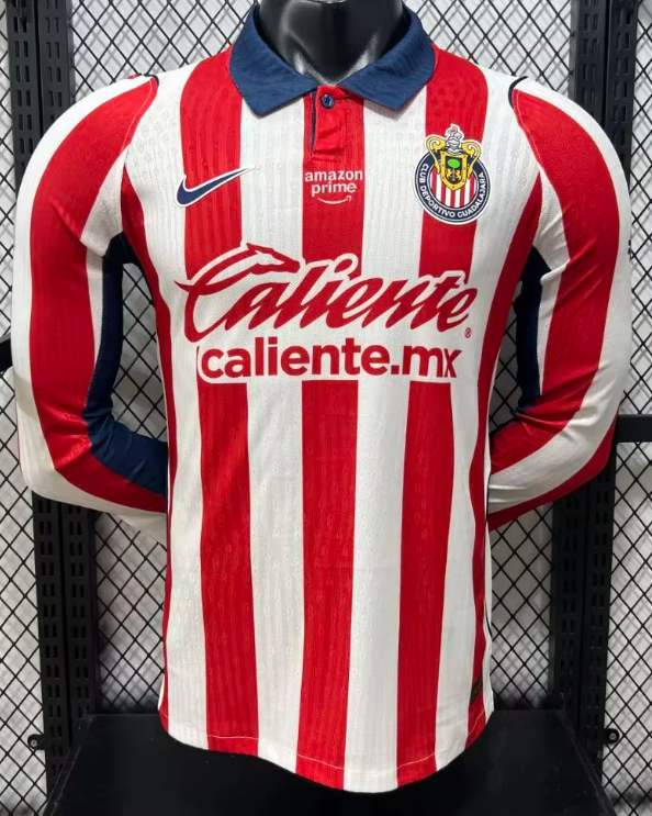 Chivas(Guadalajara) Home Long Sleeve Player 1:1 Quality Soccer Jersey 26/27