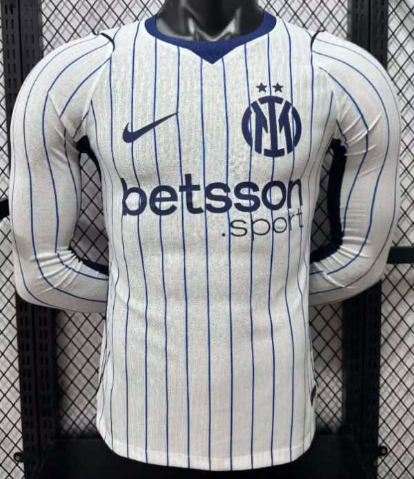 Inter Milan Away Long Sleeve Player 1:1 Quality Soccer Jersey 26/27