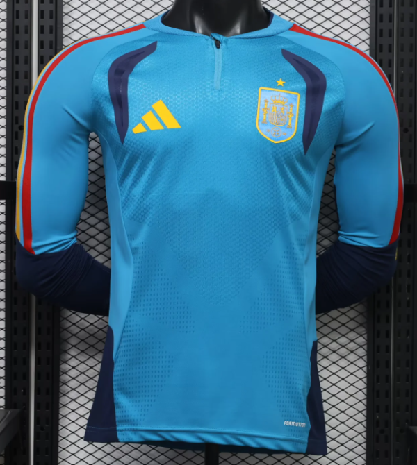 Spain Training Suit Long Sleeve Player 1:1 Quality Soccer Jersey 26/27（2026）