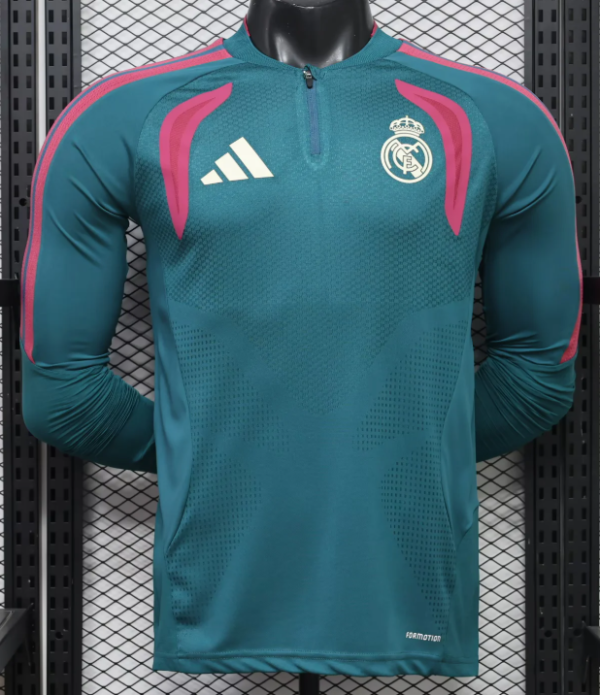 Real Madrid Training Suit Long Sleeve Player 1:1 Quality Soccer Jersey 26/27