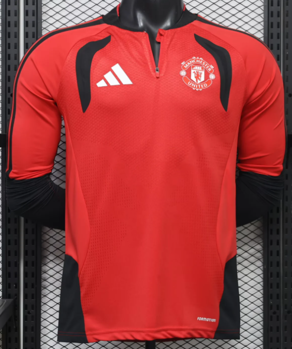 Manchester United Training Suit Long Sleeve Player 1:1 Quality Soccer Jersey 26/27