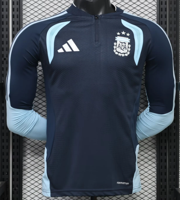 Argentina Training Suit Long Sleeve Player 1:1 Quality Soccer Jersey 26/27 (2026)