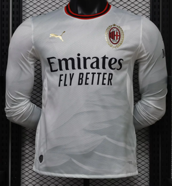 AC Milan Away Long Sleeve Player 1:1 Quality Soccer Jersey 26/27