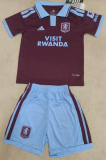 Aston Villa Home Kids 1:1 Quality Soccer Jersey 26/27