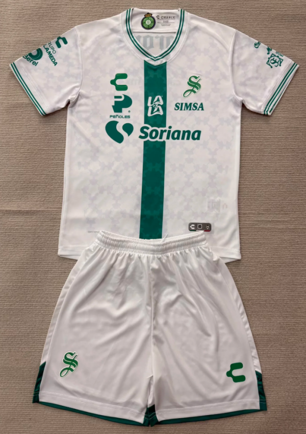 Santos Laguna Away Kids 1:1 Quality Soccer Jersey 26/27