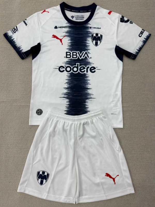 Monterrey Away Kids 1:1 Quality Soccer Jersey 26/27