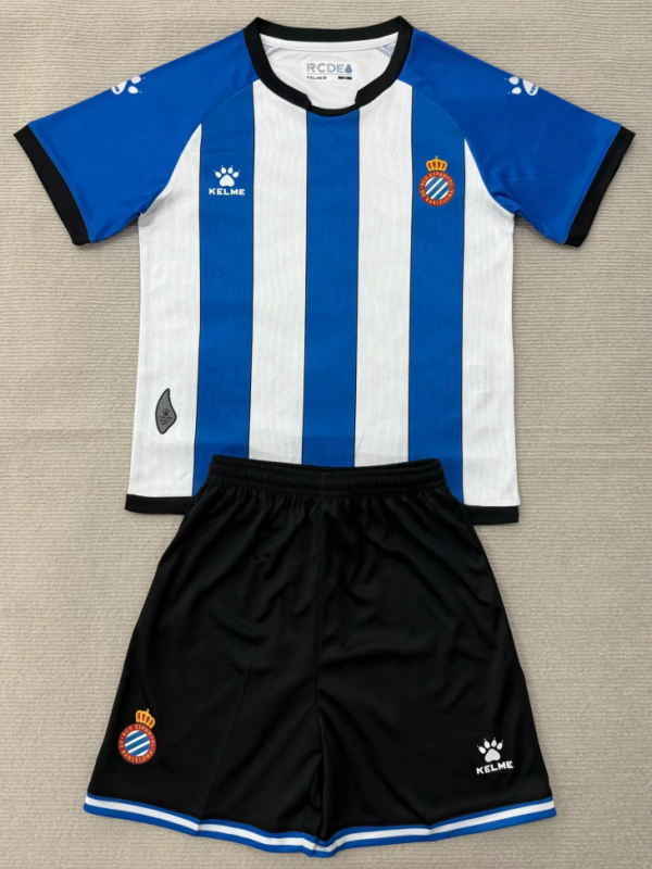 Espanyol Home Kids 1:1 Quality Soccer Jersey 26/27