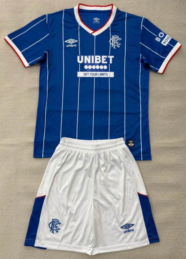 Rangers Home Adult Set 1:1 Quality Soccer Jersey 26/27