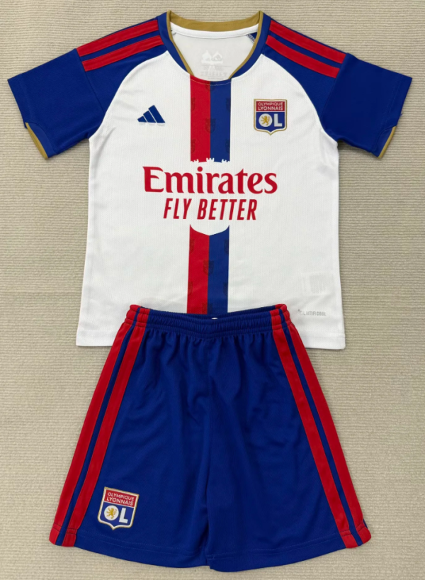Lyonnais Home Adult Set 1:1 Quality Soccer Jersey 26/27