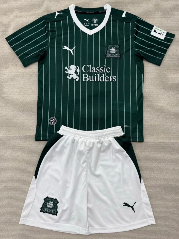 Plymouth Argyle Home Adult Set 1:1 Quality Soccer Jersey 26/27
