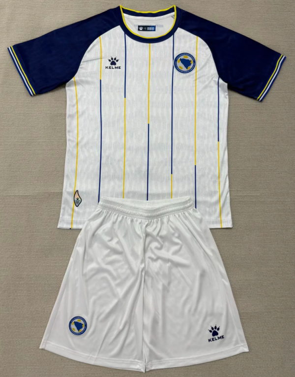 Bosnia and Herzegovina Away Kids 1:1 Quality Soccer Jersey 26/27(2026)