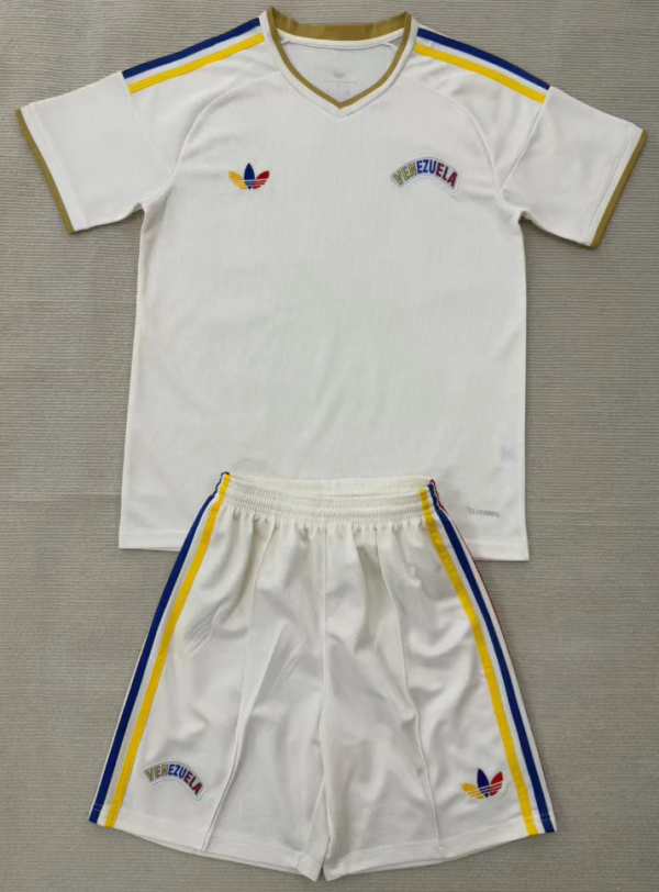 Venezuela Away Kids 1:1 Quality Soccer Jersey 26/27