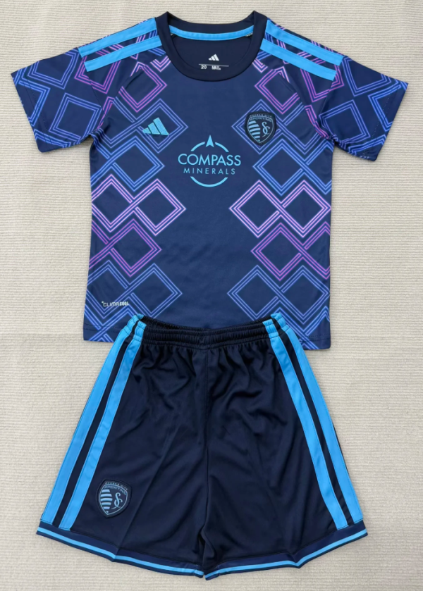 Sporting Kansas City Away Adult Set 1:1 Quality Soccer Jersey 26/27