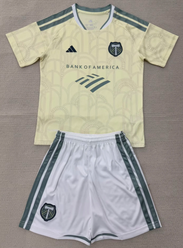 Portland Timbers Away Kids 1:1 Quality Soccer Jersey 26/27