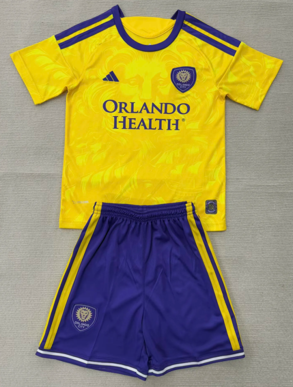Orlando City SC Away Kids 1:1 Quality Soccer Jersey 26/27