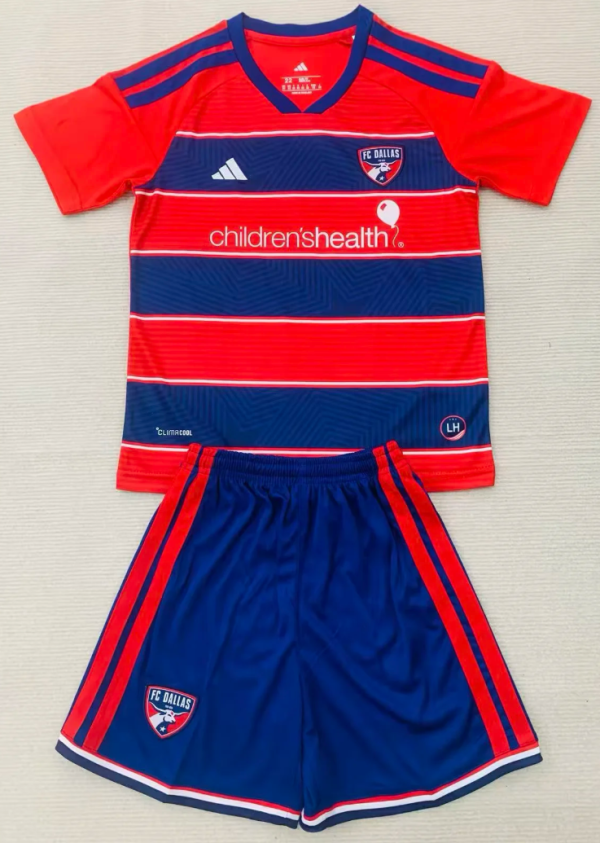 FC Dallas Home Kids 1:1 Quality Soccer Jersey 26/27