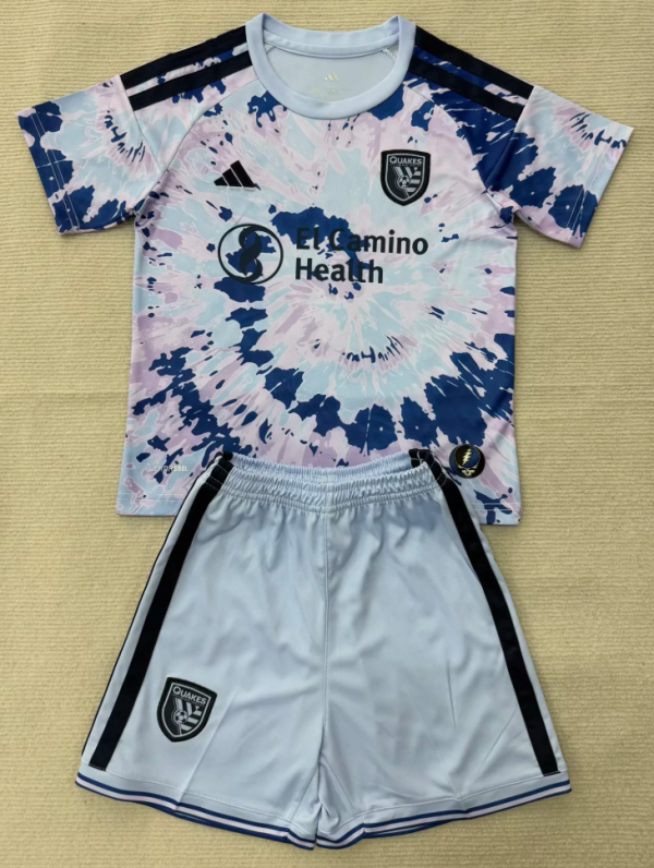 San Jose Earthquakes Away Kids 1:1 Quality Soccer Jersey 26/27