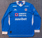 Cruz Azul Home Long Sleeve Fans 1:1 Quality Soccer Jersey 26/27