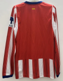 Atlético de Madrid Home Long Sleeve Fans 1:1 Quality Soccer Jersey 26/27