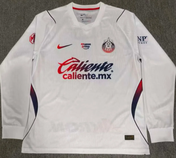 Chivas(Guadalajara) Away Long Sleeve Fans 1:1 Quality Soccer Jersey 26/27