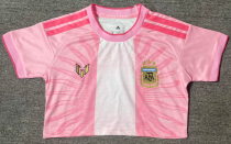 Argentina Messi Limited Edition Women Crop Pink Fans 1:1 Quality Soccer Jersey 26/27 (2026) Argentina Messi Limited Edition Women Crop Pink Fans 1:1 Quality Soccer Jersey 26/27 (2026)