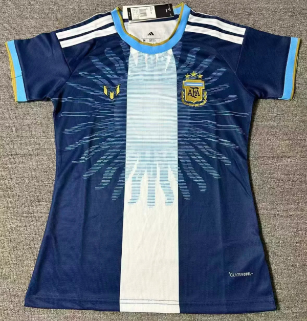 Argentina Messi Limited Edition Women Blue Fans 1:1 Quality Soccer Jersey 26/27 (2026)