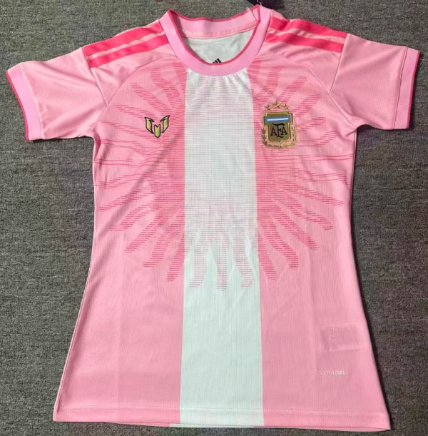 Argentina Messi Limited Edition Women Pink Fans 1:1 Quality Soccer Jersey 26/27 (2026)