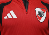 River Plate Training Suit Long Sleeve Red Player 1:1 Quality  Soccer Jersey 26/27