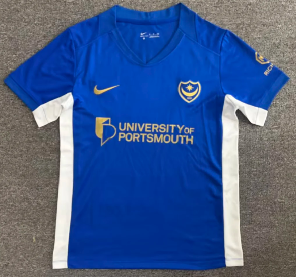 Portsmouth Home Fans 1:1 Quality  Soccer Jersey 26/27