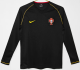 Portugal Away Long Sleeve Retro Fans 1:1 Quality Soccer Jersey 2006