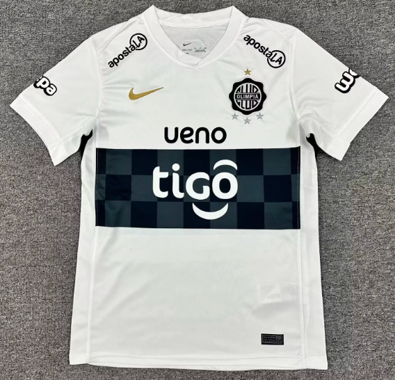 Olimpia Asuncion Home Fans 1:1 Quality Soccer Jersey 26/27