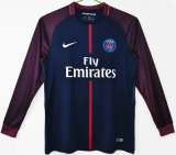 PSG Home Long Sleeve Retro Fans 1:1 Quality Soccer Jersey 2017/2018