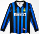 Inter Milan Home Long Sleeve Retro Fans 1:1  Soccer Jersey 1998/1999
