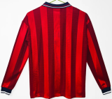 England  Away Long Sleeve Retro Fnas 1:1 Quality Retro Soccer Jersey 1998