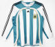 Argentina Home Long Sleeve Retro Fans 1:1 Quality  Soccer Jersey 2006
