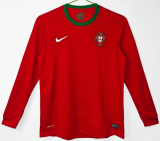Portugal Home Long Sleeve Retro Fans 1:1 Soccer Jersey 2012