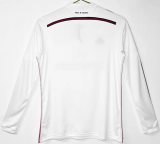 Real Madrid Home Long Sleeve Retro Fans 1:1 Quality Soccer Jersey 2014/2015