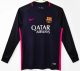 Barcelona Away Long Sleeve Retro Fans 1:1 Quality Soccer Jersey 2016/2017