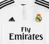 Real Madrid Home Long Sleeve Retro Fans 1:1 Quality Soccer Jersey 2014/2015