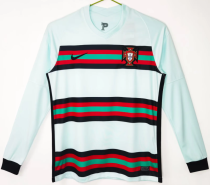Portugal Away Long Sleeve Retro Fans 1:1 Quality Soccer Jersey 2020 Portugal Away Long Sleeve Retro Fans 1:1 Quality Soccer Jersey 2020