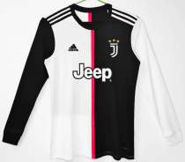 Juventus Home Long Sleeve Retro Fans 1:1 Quality Soccer Jersey 2019/2020