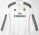 Real Madrid Home Long Sleeve Retro Fans 1:1 Quality Soccer Jersey 2014/2015