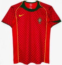 Portugal Home Retro Fans 1:1 Soccer Jersey 2004