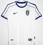 Brazil White Retro Fans 1:1 Quality  Soccer Jersey 1998