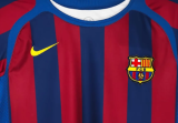 Barcelona Home Long Sleeve Retro Fans 1:1 Quality Soccer Jersey 2005/2006